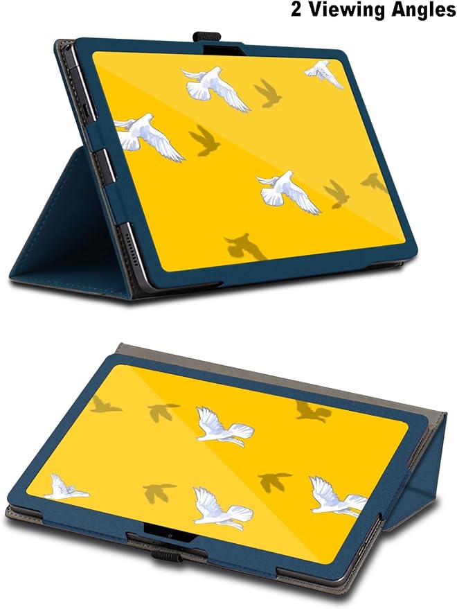 Case for Wacom MovinkPad 11 11.45 inch, Wacom MovinkPad 11 Tablet Case, Folding Stand Protective Cover with Pencil Holder and Wrist Strap, Full Protection. (Blue)