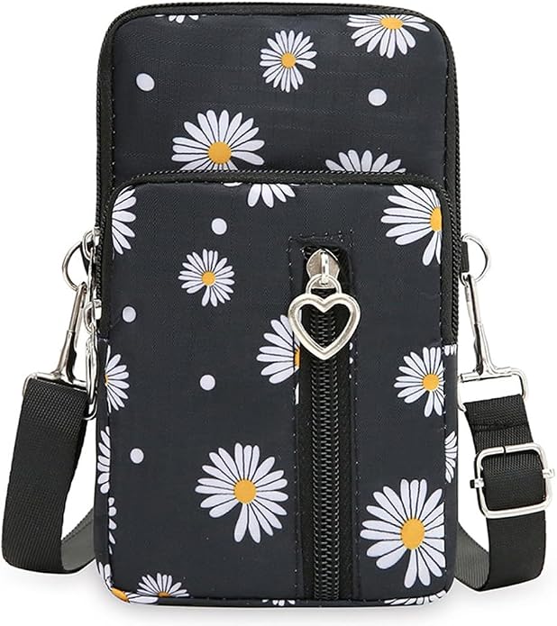 Small Crossbody Bag for Women - Mini Phone Purses with Crossbody Strap and Wallet - Nylon Arm Bag
