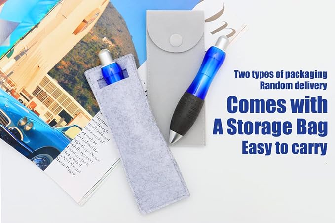 Weighted Pen for Hand Tremors Fat Pen for Arthritic Hands (1 Pack) | 4 Extra Ink Refill, With Storage Bag, 3.5 oz Heavy Large Wide Grip Pen for Parkinsons, Low Grip Strength, Carpal Tunnel