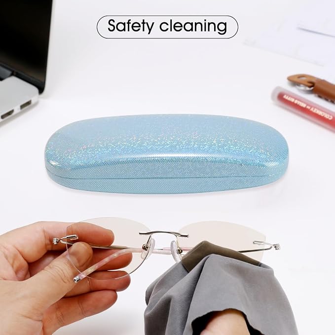 PERFECTSIGHT Hard Shell Eyeglasses Case, Kawaii Protective Glasses Case for Kids, Cute Eyeglass Case for Women Men Girls