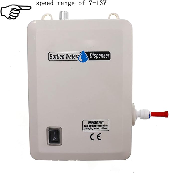 LIYUAN Bottled Water Dispenser Pump System 110V 40psi for Home/Office Kitchen Refrigerator Ice Maker Faucet Coffee/Tea Maker Single Inlet (Bottle Not Included)