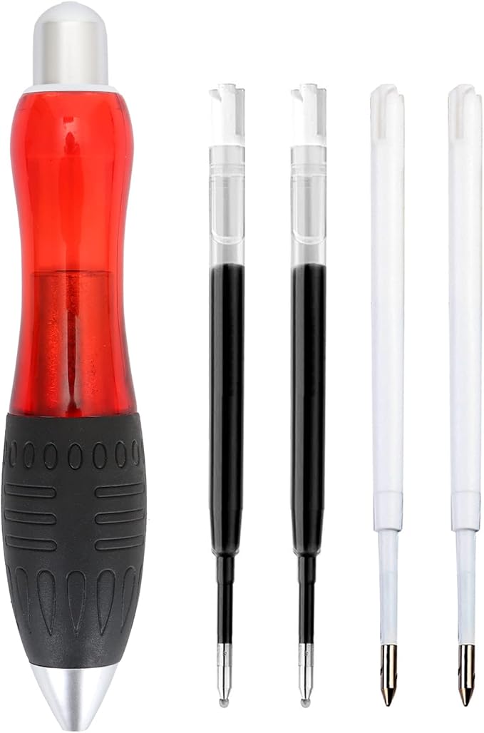 Weighted Pen for Hand Tremors Fat Pen for Arthritic Hands (1 Pack) | 4 Extra Ink Refill, With Storage Bag, 3.5 oz Heavy Large Wide Grip Pen for Parkinsons, Low Grip Strength, Carpal Tunnel