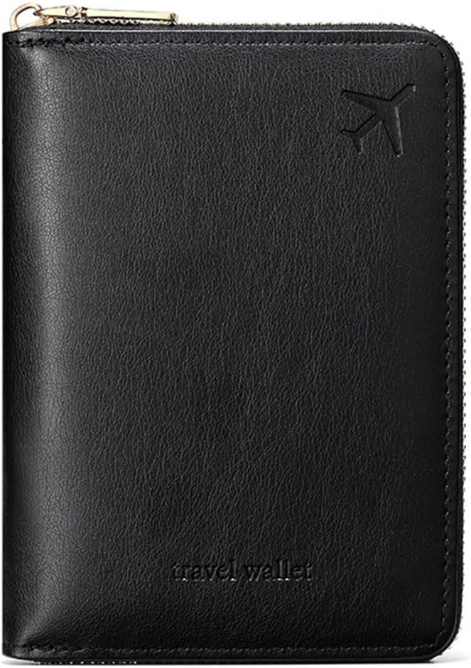 Passport Holder for Travel Women and Men RFID Passport Holder with Zipper Passport Case Passport cover Passport Wallet Travel Essentials and Accessories