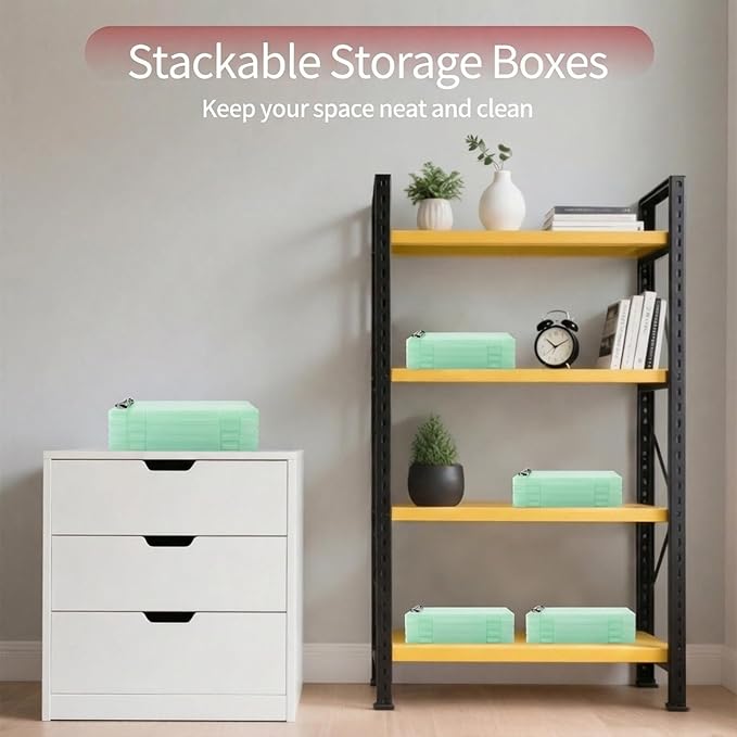 2 Pack Letter Size Clipboard with Storage 8.5 * 11, Plastic Clear Green Clipboard File Box A4 Nursing Clip Board for School & Office with Christmas Stickers (Clear Green-2PCS)