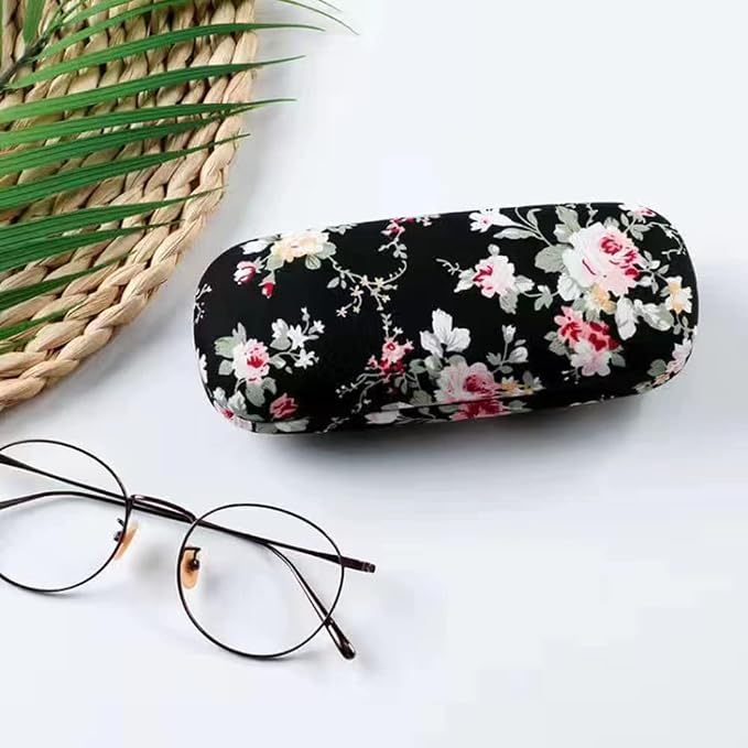 PERFECTSIGHT Hard Shell Eyeglasses Case, Kawaii Protective Glasses Case for Kids, Cute Eyeglass Case for Women Men Girls