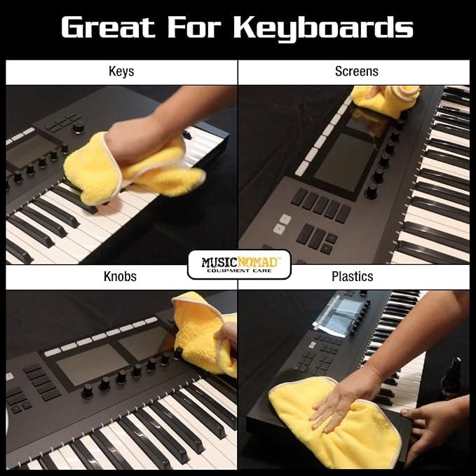 MusicNomad MN131 All Purpose Key ONE Cleaner, for Keyboards, MIDI Keyboard Controllers, Keys, Digital Pianos & Matte Pianos, 4 oz