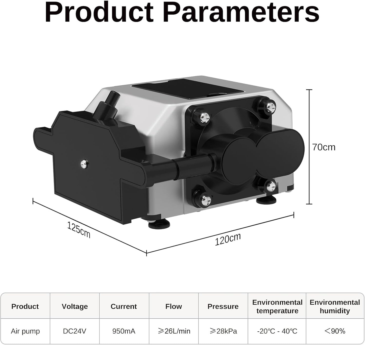 LASER TREE Air Assist for Laser Cutter and Engraver, Adjustable Max 26 L/Min Airflow Air Assist Pump, Reduce Burn Marks, Protect Laser Module Lens, Smooth Edge Clean Cuts, Remove Smoke and Dust