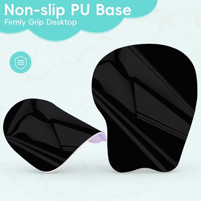 Ergonomic Mouse Pad,Non Slip Mousepad Wrist Rest Support for Office, Computer, Laptop & Mac(A-Green Blue)