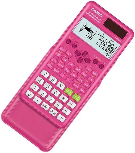 Casio fx-300ES Plus 2nd Edition – Standard Scientific Calculator | 262 Functions, Natural Textbook Display℠ | Ideal for Middle School, High School Math, Statistics & Algebra | Pink