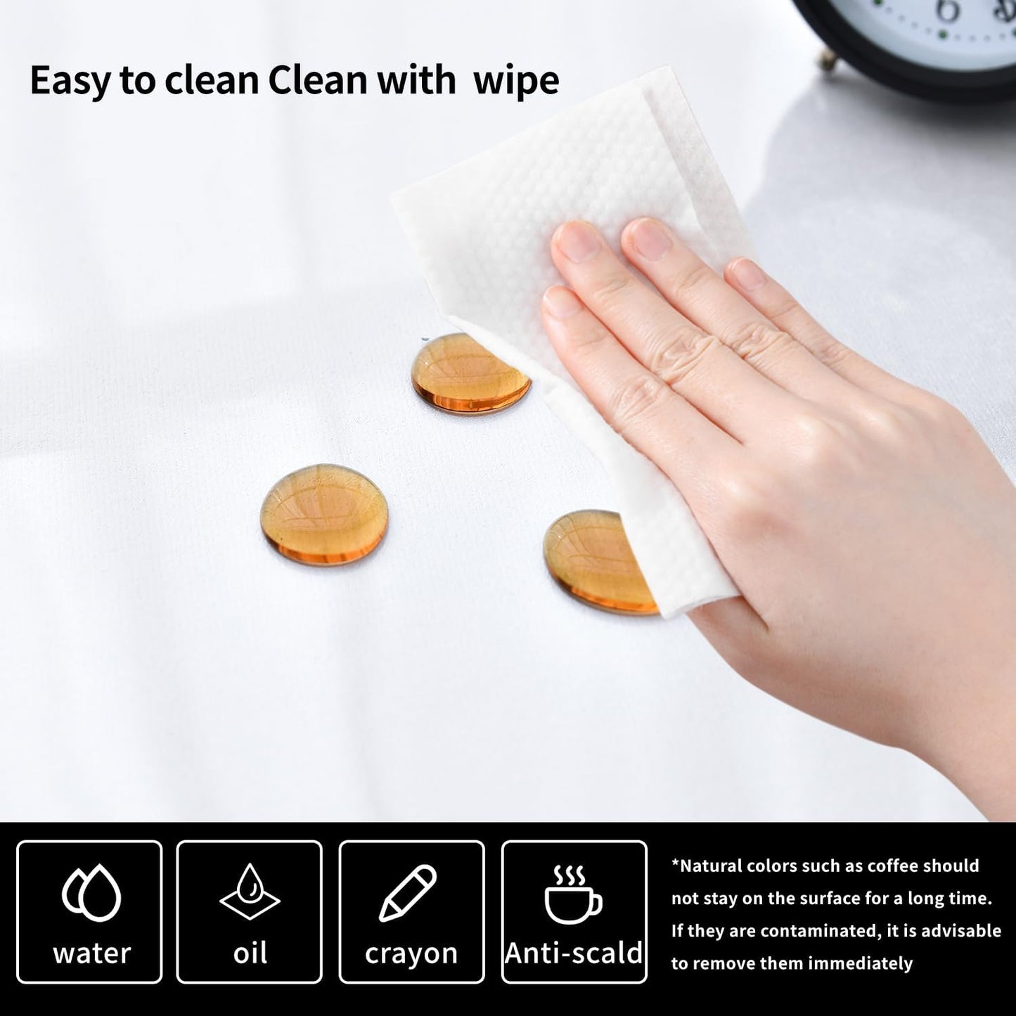 Clear Desk Mat, Non-Slip PVC Desk Protector Mat with Round Edge, Heat Resistant & Waterproof Clear Desk Writing Mat for Home and Office (55.1''*23.6'')