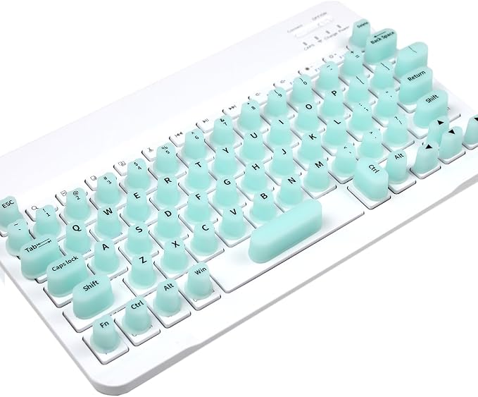 Keyboard Cover for Long Nails, Acrylic Gel Nails - Silicone Keyboard Protector Skin with Raised Keys for Typing and Gaming, Compatible with MacBook Pro/Air 13"/14"/15"/16" 2020-2025 (Blue)