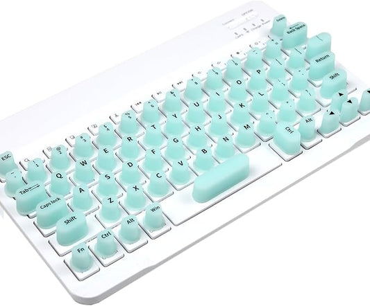 Keyboard Cover for Long Nails, Acrylic Gel Nails - Silicone Keyboard Protector Skin with Raised Keys for Typing and Gaming, Compatible with MacBook Pro/Air 13"/14"/15"/16" 2020-2025 (Blue)