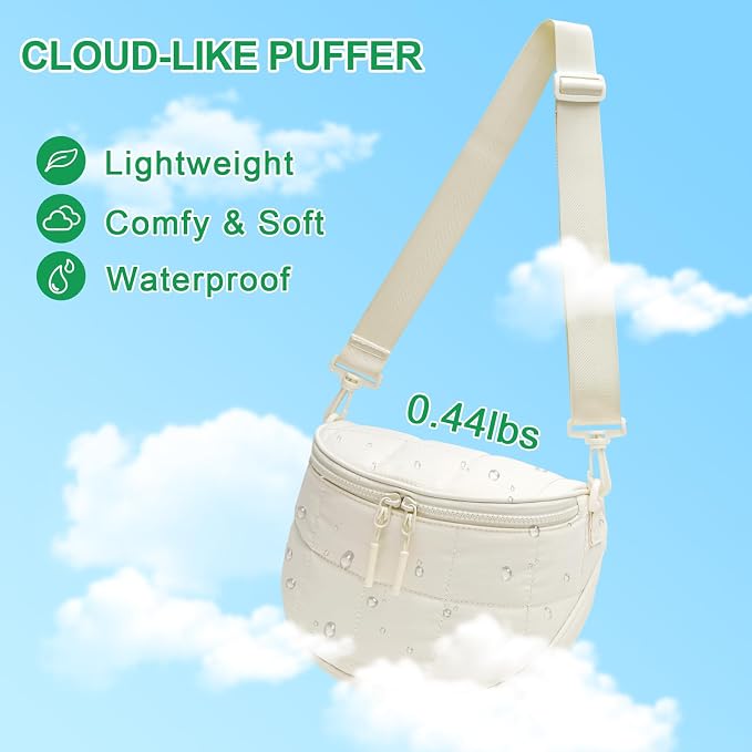 KKXIU Crossbody Bags for Women Vegan Leather Travel Bum Bag | Trendy Fanny Waist Pack | Shoulder Purse with Adjustable Strap