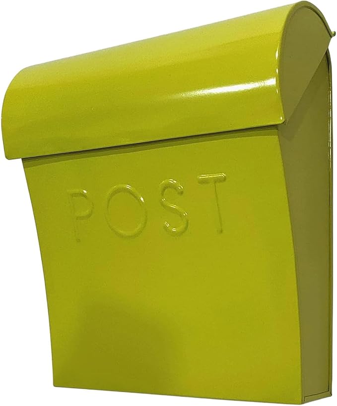 NACH Wall Mount Mailboxes for Outside, 11x4.5x12.5 in Pistachio Green Mail Boxes for House Outside, Waterproof Mailbox - Vicki-Style Mail Box