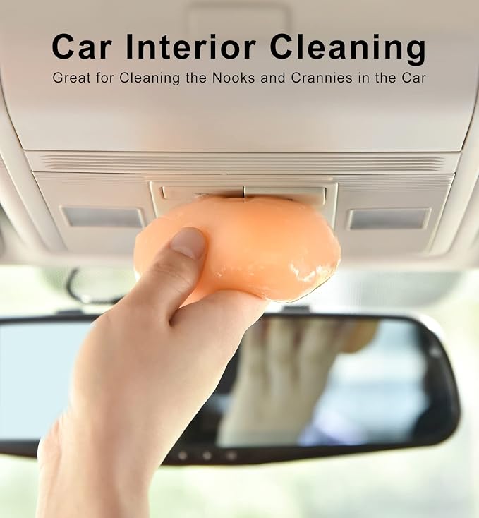 TICARVE Cleaning Gel for Car Detail Putty Cleaning Gel Auto Detail Tools Car Interior Cleaner Cleaning Mud Dust for Cars and Keyboard Cleaner Gel Clean Slime Reusable Car Vent Cleaner | Car Interior Cleaner Cleaning Slime Auto Detail Tools Putty Dust R...