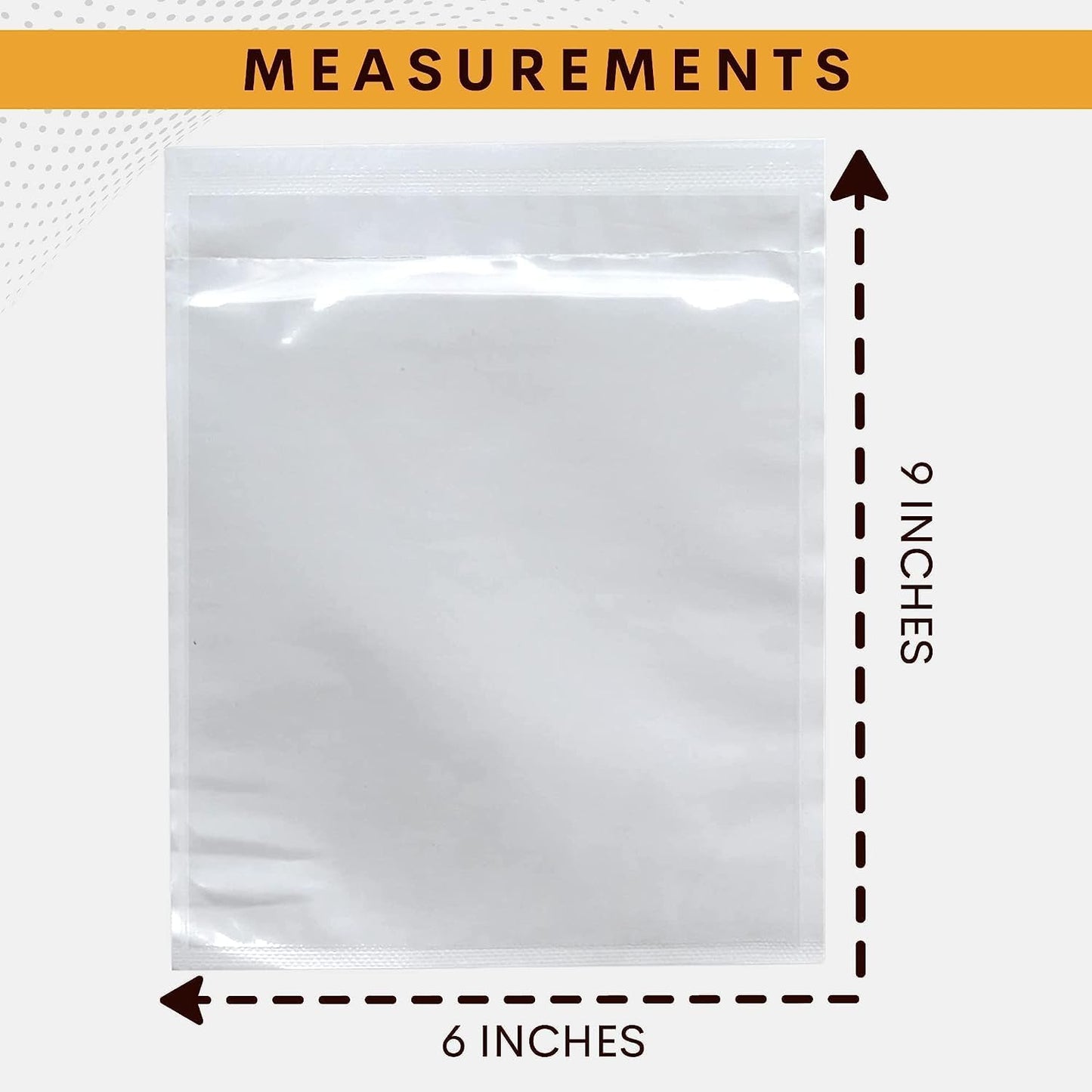 300 Pack 6"x9" Shipping Label Sleeves – Clear Self-Adhesive Packing Slip Pouches, Waterproof Packing List Envelopes – Ideal for Shipping Documents, Mailing Labels, Invoices & Packing Slips