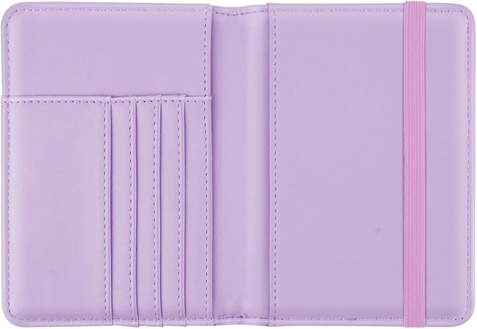 Coco Rossi Passport Holder Cover, RFID Travel Wallet Women Card Holder | Travel Essentials, Passport Book Holders, Passport Cover Case, PU Leather, Cute, Thin, Spliced Design, Gradient Marble