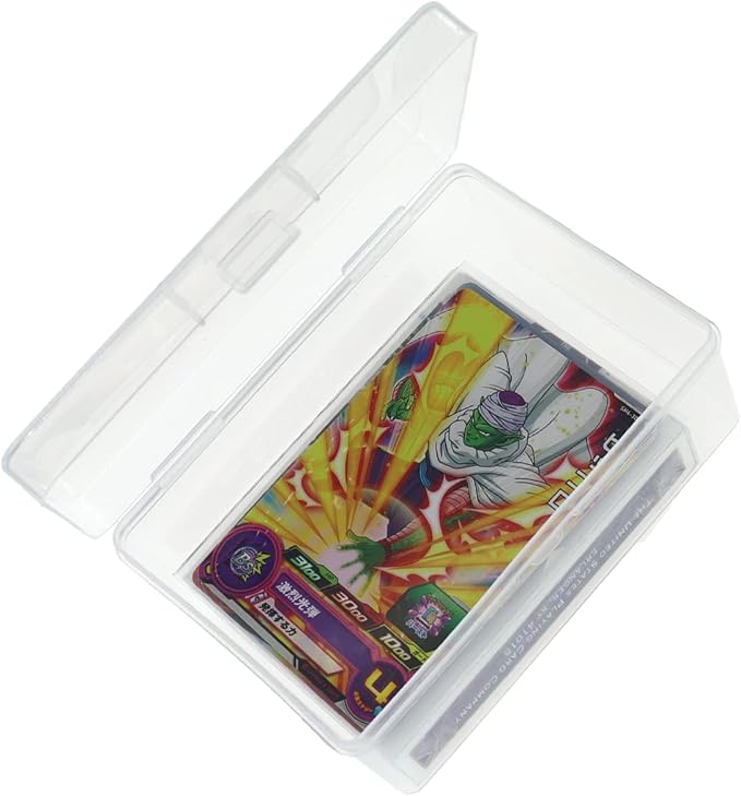 Plastic UNO Card Case Box Holder, High Capacity Playing Card Case, Clear Playing Card Box Storage Card Deck Case (NO Cards) (Set of 2)