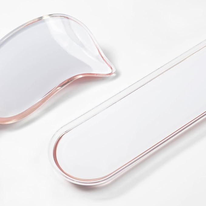 Gel Keyboard and Mouse Wrist Rest Set –Pink Clear Wrist Rest for Computer Keyboard 60%/68%/75%, Comfort & Support for Typing and Gaming