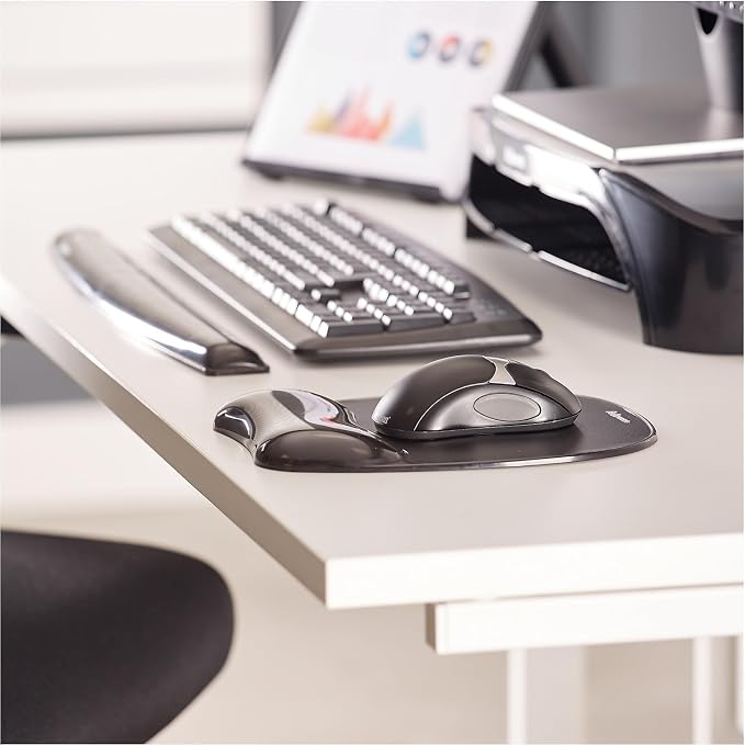 FEL9112201 - Fellowes Gel Crystals Keyboard Wrist Rest