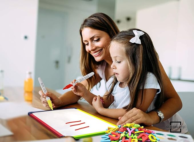 5 Pack Small White Board Dry Erase Board for Kids Portable 9"x12" Drawing Magnetic Mini Whiteboard White Board for Students Teachers School Supplies Lapboard Small Dry Erase Board for Kids & Erasers