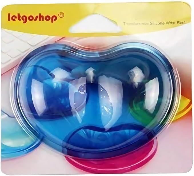 Ergonomic Gel Wrist Rest for Mouse, Computer Mouse Wrist Support for Arm Pain Relief, Heart-Shaped Cute Hand Wrist Cushion for Home and Office Working Gaming Anti-Fatigu