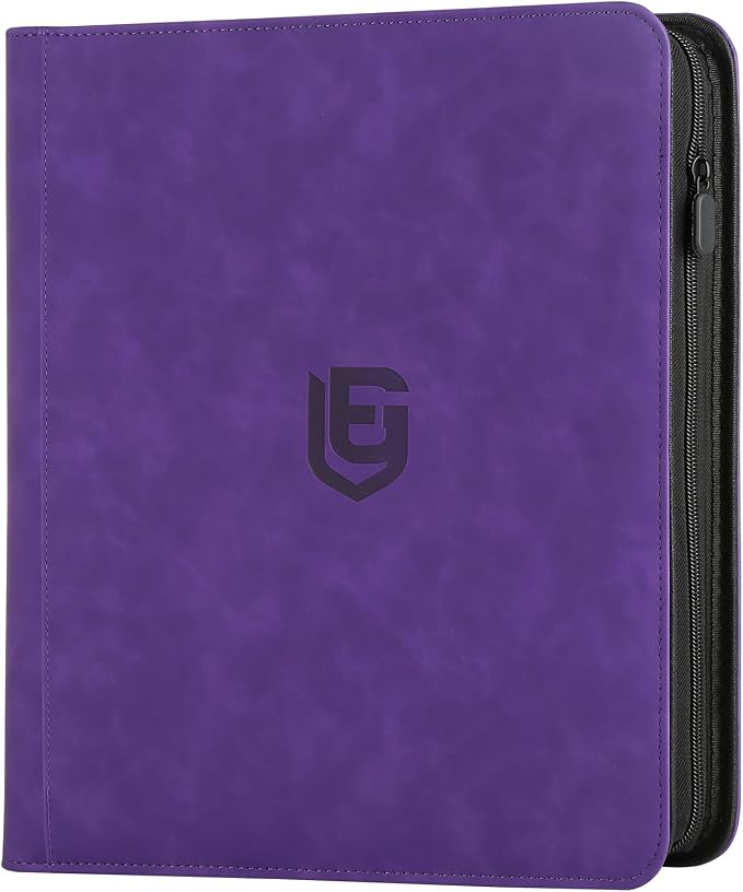 12 Pocket Card Binder,720 Pocket Trading Card Binder，Side Loading Collectible Card Albums for MTG, for TCG Football, Sports, Game Cards Purple