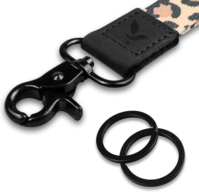 Yiflin Cute Wrist Lanyard for Keys, Keychain, Wallet, Id Holder, Cell Phone, Wristlet Lanyard Key Chain Holder（Spring Butterfly）