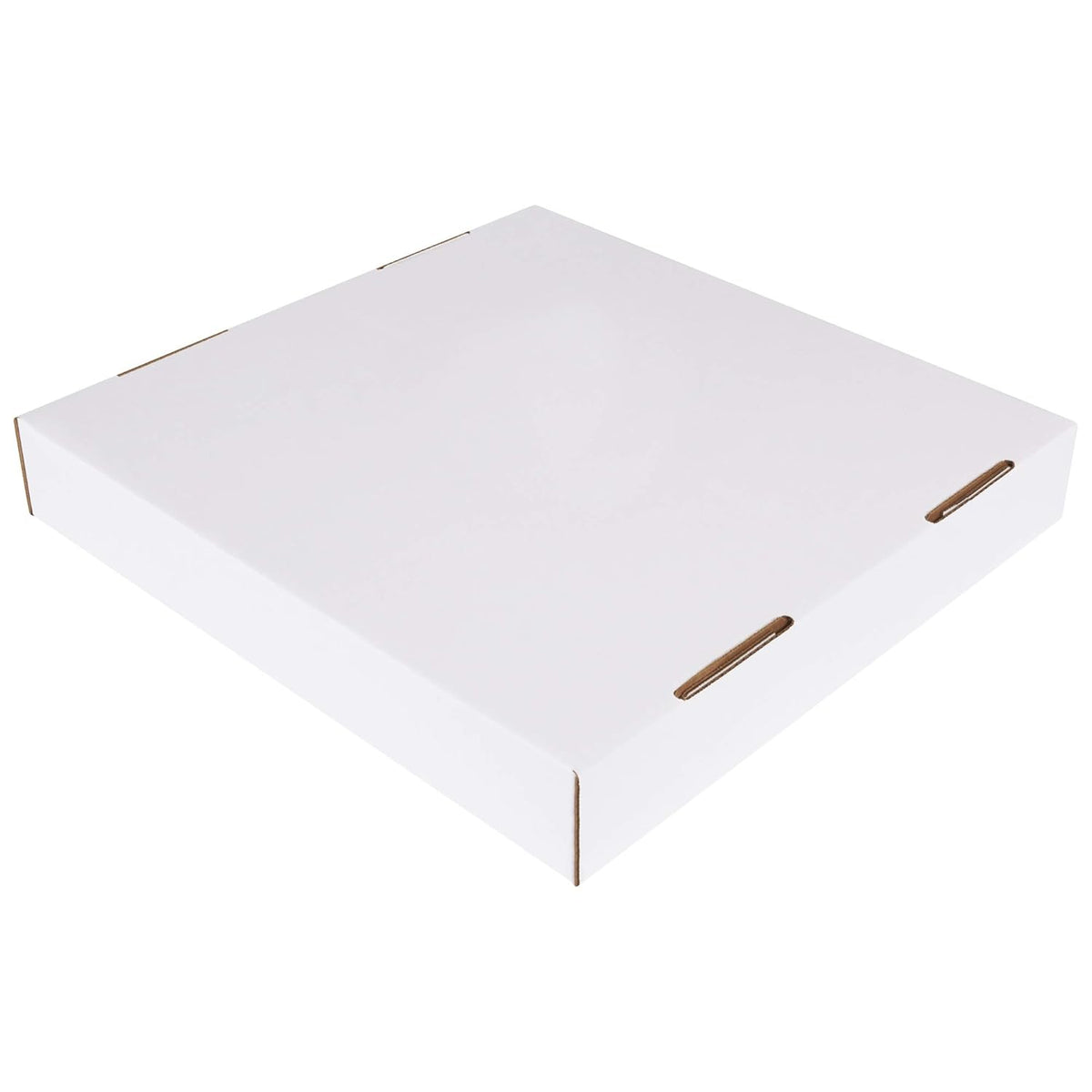 AVIDITI 40 or 50 Gallon Corrugated Cardboard Trash Can and Recycling Bin Lids (10-Pack) 18"L x 18"W x 3"H, White, Reusable and Disposable Garbage Lid for Parties and Outdoor Events