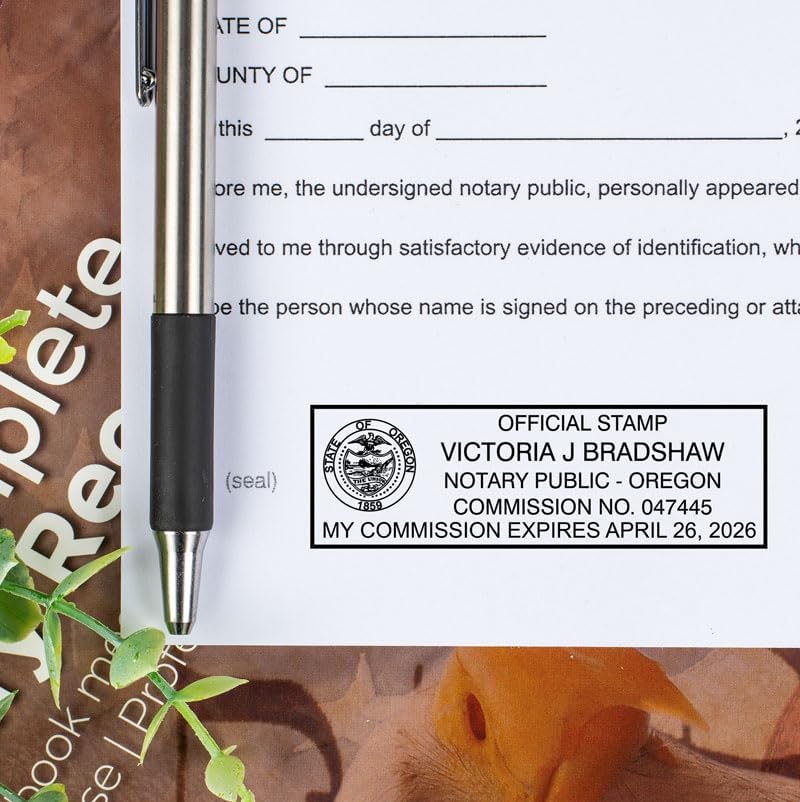 Delaware Rectangular Notary Stamp | Official State Notary Stamp | Official Seals | Meets State Specifications (Delaware, Rectangular Stamp)