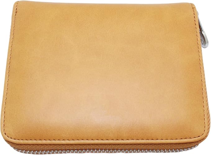 RFID Blocking 24 Slot Credit Card Holder Wallet Real Leather Multi Card Organizer Wallet with Zipper
