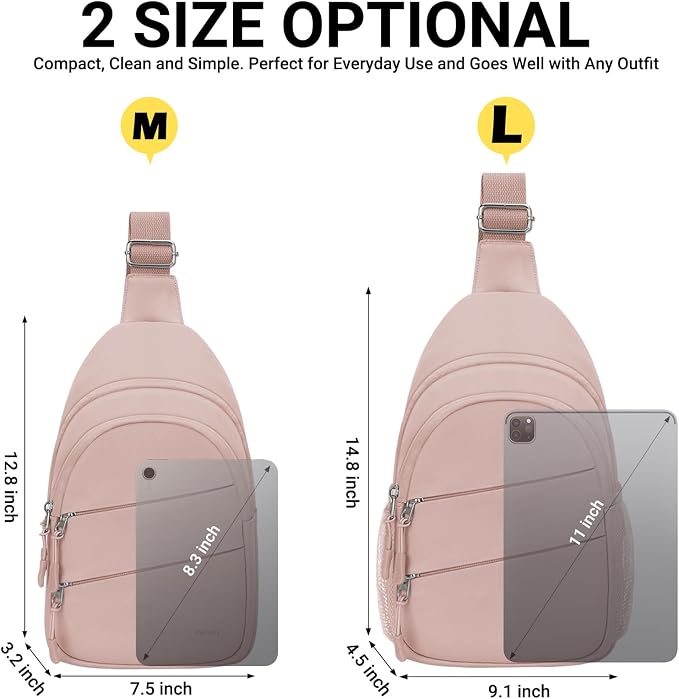 Tuwubi Crossbody Bags for Women, Sling Bag for Men | Small Hiking Backpack Shoulder Bag Lightweight for Outdoors Travel
