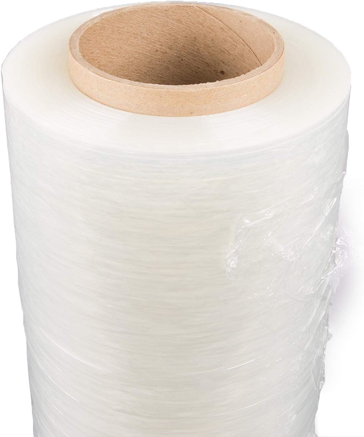 PackageZoom 4 Rolls 18" x 1500 Ft Stretch Wrap Heavy Duty, Industrial Strength Shrink Wrap, 55 Gauge High Performance Stretch Film Replaces 80 Gauge Low Films, Clear Hand Stretch Wrap