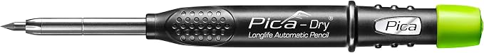 Pica 3030 + 4040 Dry Pen including Special Lead Base Set, Carpenter's Pencil, Green, Blue, White