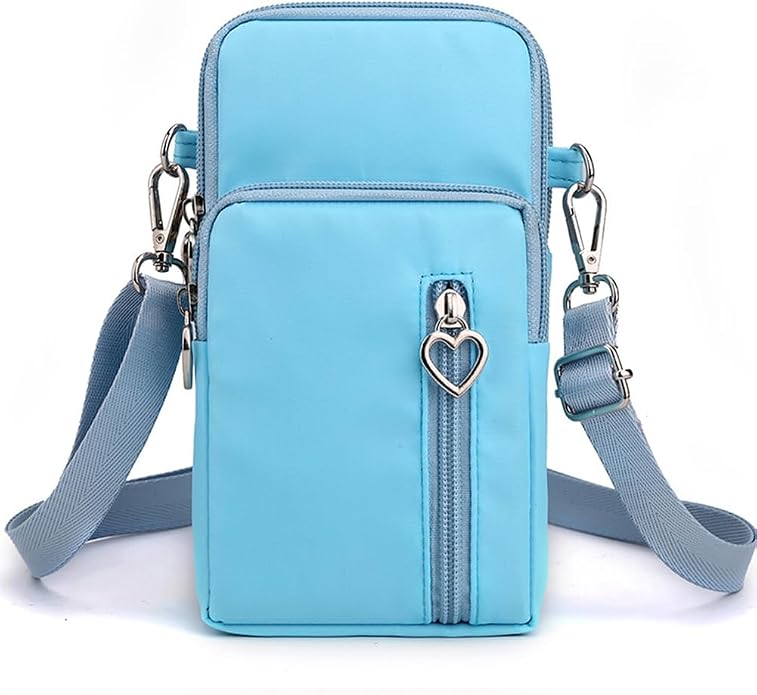Small Crossbody Bag for Women - Mini Phone Purses with Crossbody Strap and Wallet - Nylon Arm Bag