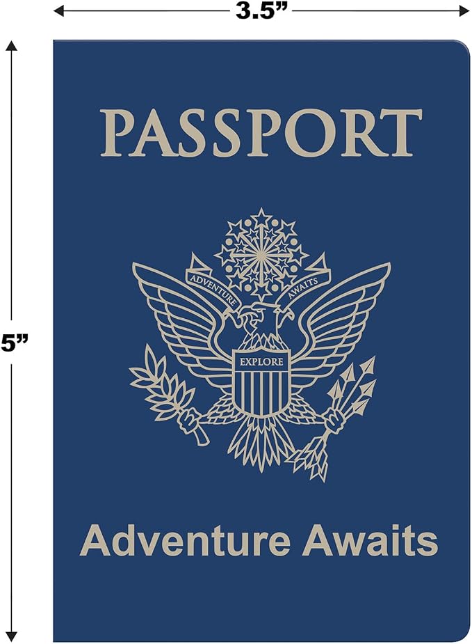 Beistle Around the World Passports – 12 Pack, Travel Passport Booklets | International Party Decorations, Vacation Celebration Accessories, Destination Event Supplies, Photo Booth Props, 3½" x 5"