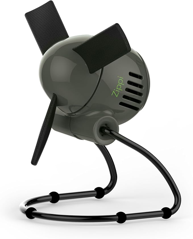 Vornado Zippi Small Personal Fan, Foldable Cooling for Desk, 2 Speed Settings, Soft Nylon Blades, Directable Airflow, Perfect Fan for Office and Bedroom, Multiple Color Options, Graphite Gray