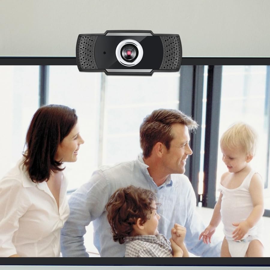 CyberTrack H4 Webcam 1080P HD USB Webcam with Built-in Microphone, Zoom Certified, Black