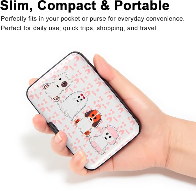 Credit Card Holder Small RFID Blocking Wallet Business Metal Slim Mini Aluminum Hard Case for Women Men