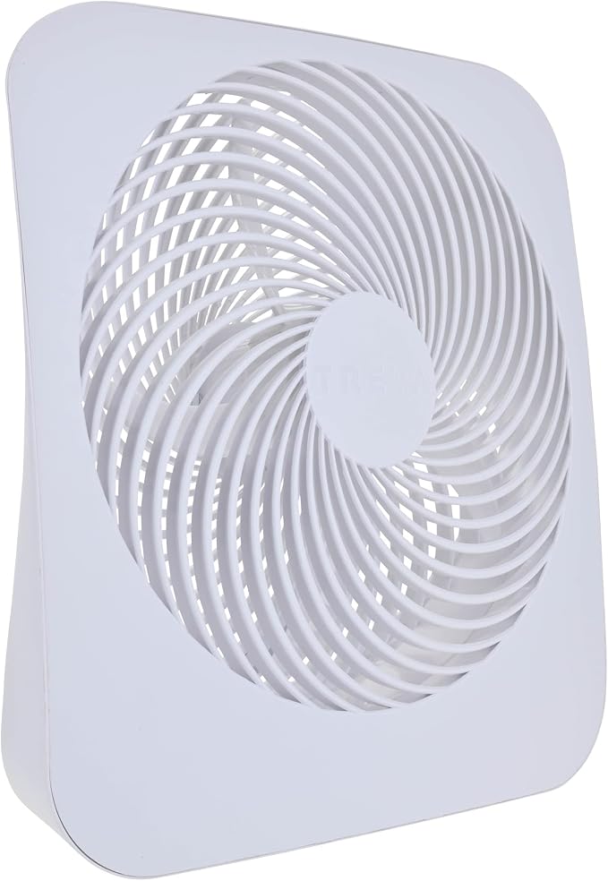 Treva 10 in Portable Fan Battery or AC Powered 2-Speed Desk Fan White | Yes