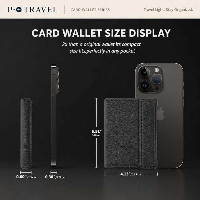Lightweight Passport Holder with RFID Blocking, 2 SIM Card Slots, Detachable Strap & Ejector Pin – Slim Travel Passport Cover Organizer for Men & Women