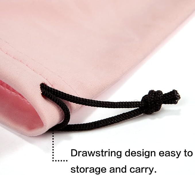 TRIUMPH VISION Glasses Case Soft Eyeglass Case Sunglass Pouch Cloth 3 Pack | Thick Microfiber Pouch Drawstring Pouch Eye Glass Bag Sunglasses Sleeve Storage, Lens Protection Cover,Cleaning Lens Screen