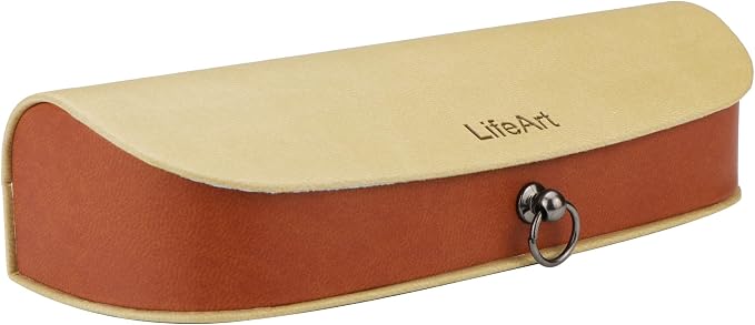 LifeArt Eyeglass Case Hard Shell, Portable Sunglass Case, Fashionable PU Leather Eyeglass Case, Lightweight