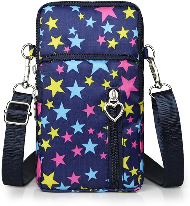 Small Crossbody Bag for Women - Mini Phone Purses with Crossbody Strap and Wallet - Nylon Arm Bag