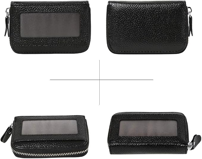 Women's RFID Blocking 12 Slots Credit Card Holder Leather Accordion Wallet
