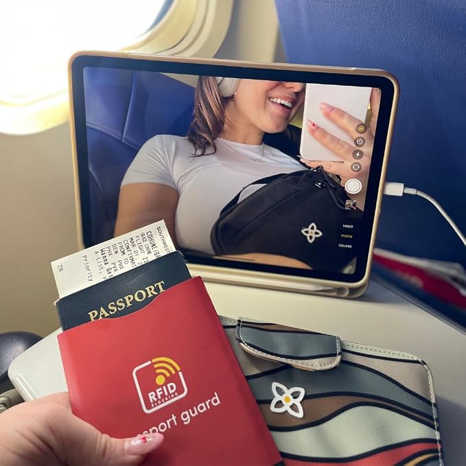 Sherpani RFID Passport Shield, RFID Blocking Travel Passport (Cider) | Passport Holder Pocket, Passport Cover Wallet, Identity Theft Prevention, Protects Passport, Airport Essentials, Travel Gift
