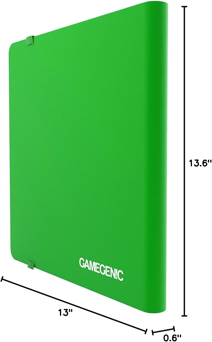 Casual Album 24-Pocket | Organize Standard and Japanese Size Collectible Cards | Premium Card Game Protector | Holds up to 480 Cards |Ideal for Playset Collections | Green Color | Made by Gamegenic