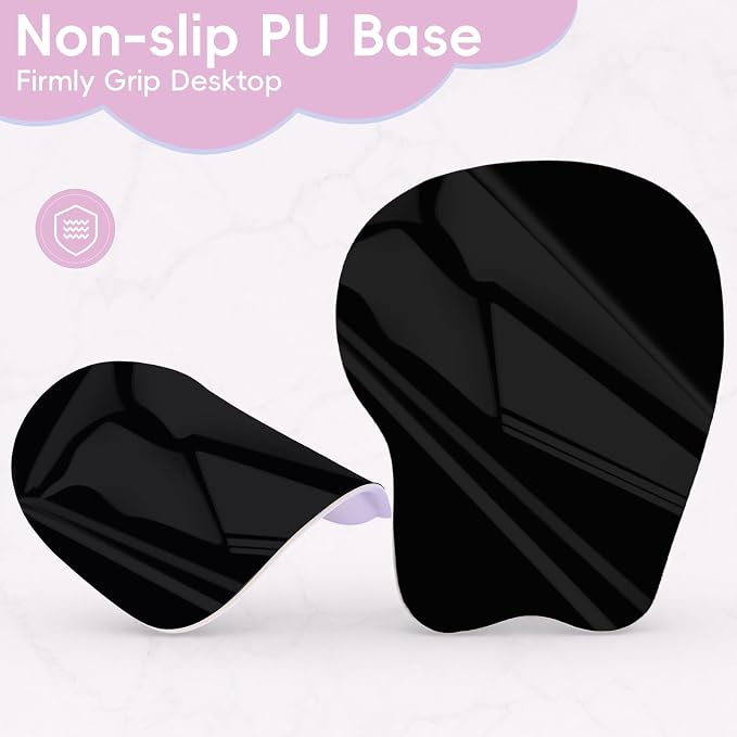Mouse Pad with Wrist Rest Ergonomic Mouse Pad with Comfortable M-Shape Pain Relief Wrist Support Non-Slip PU Base Mousepad for Laptop, Office & Home (Candy Mermaid)