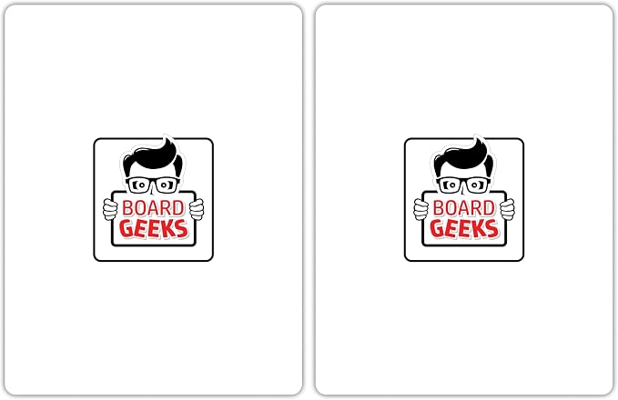 Board Geeks 1 Small Dry Erase Board for Kids - Mini White Board for Students and Teachers - Durable and Portable Individual Whiteboard with Rounded Corners - Double Sided (9x12 Inches) (Pack of 2)