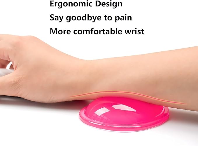 Ergonomic Gel Wrist Rest for Mouse, Computer Mouse Wrist Support for Arm Pain Relief, Heart-Shaped Cute Hand Wrist Cushion for Home and Office Working Gaming Anti-Fatigu